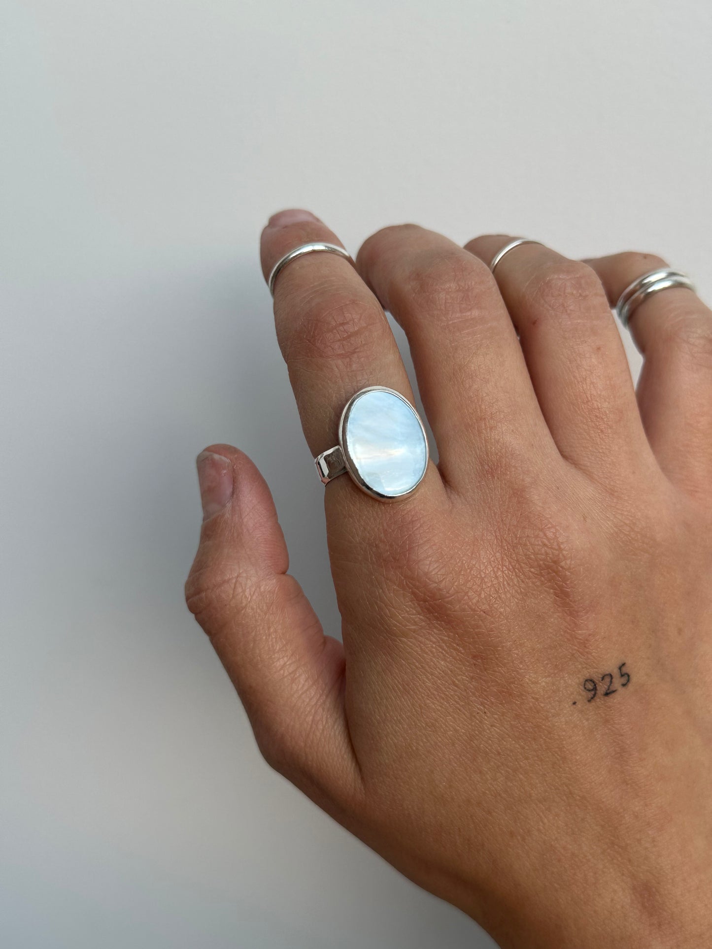 I Know What You Are - Mother of Pearl Ring MADE TO ORDER