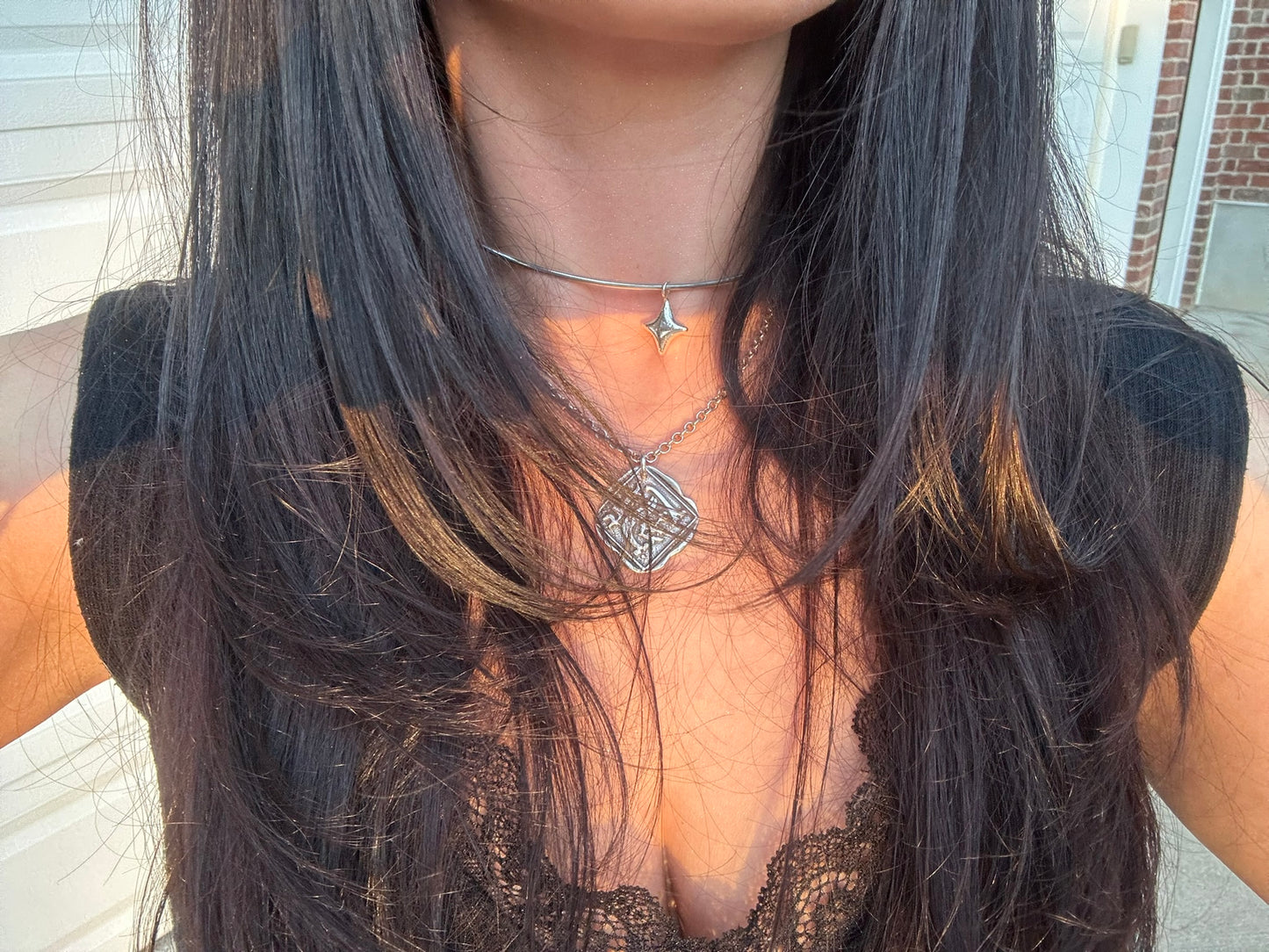 Diamond Skin - Sand Cast Collar Necklace