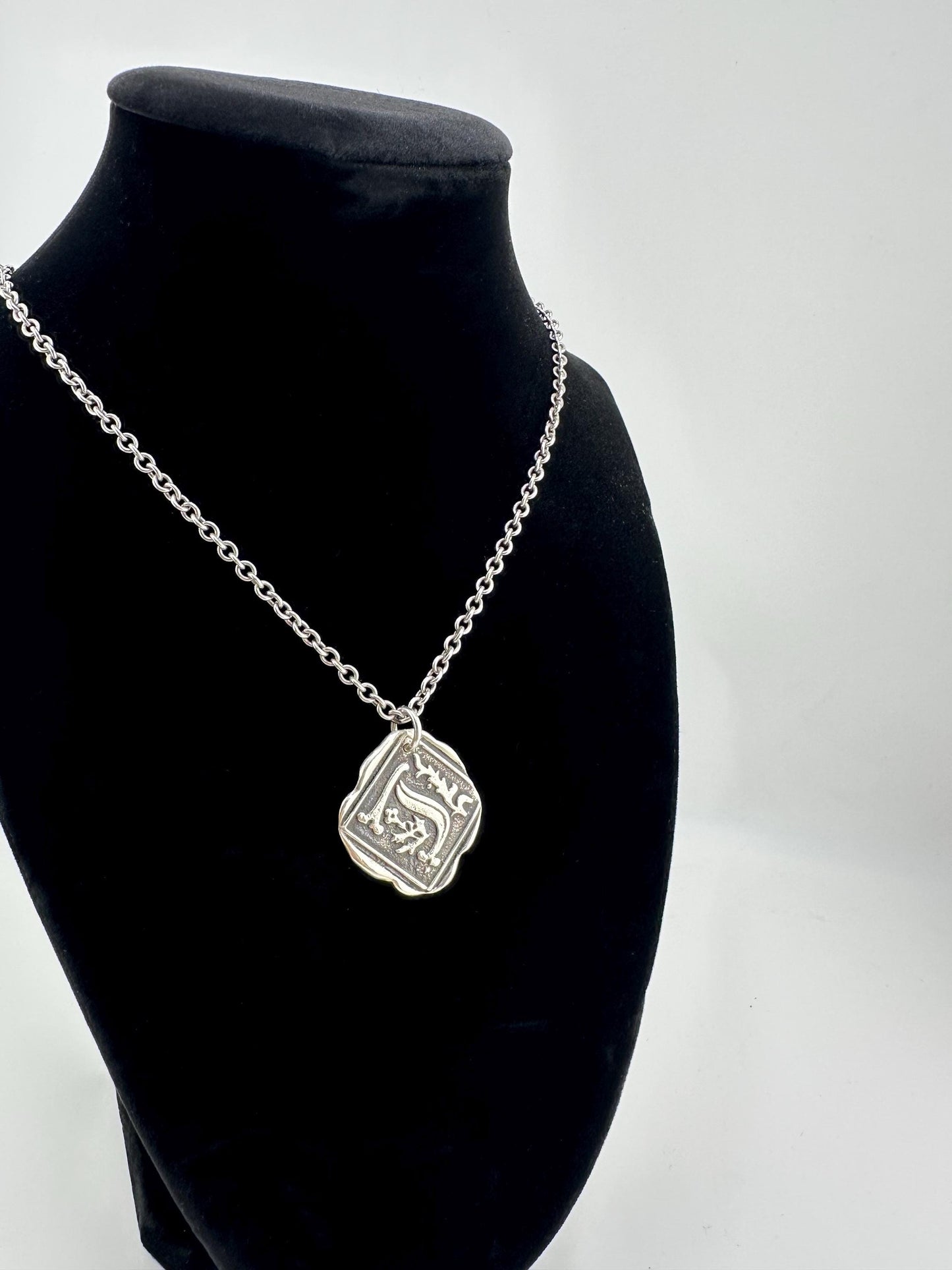 Wax Seal Initial Charm