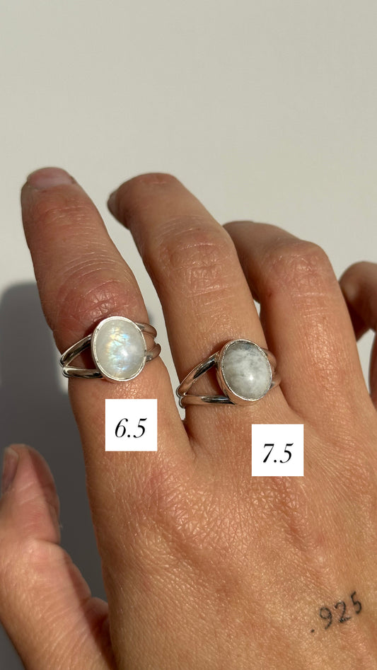 The Lamb Size 6.5 & 7.5 - Moonstone Ring