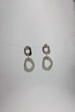 Organic Oval Dangle Earrings