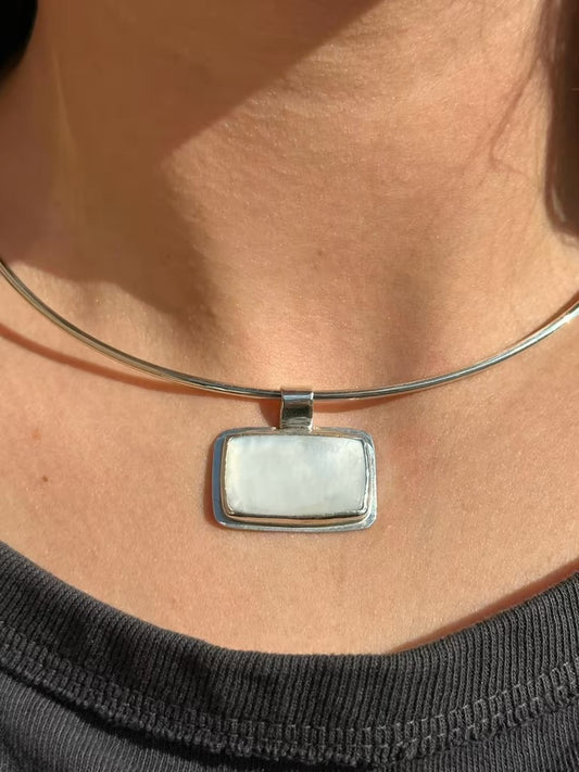 Cold Ones - Mother of Pearl Collar Necklace