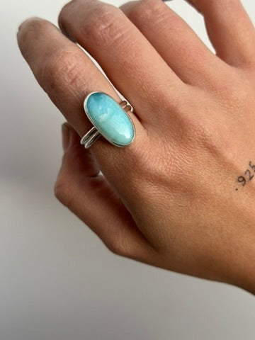 Port Angeles Size 9 - Larimar Ring