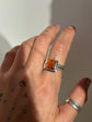 Bellas Truck Size 7.5 - Orange Agate Ring