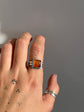 Bellas Truck Size 7.5 - Orange Agate Ring