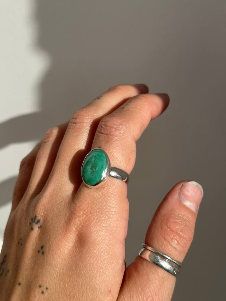 Spider Monkey Size 7 - Turquoise Ring
