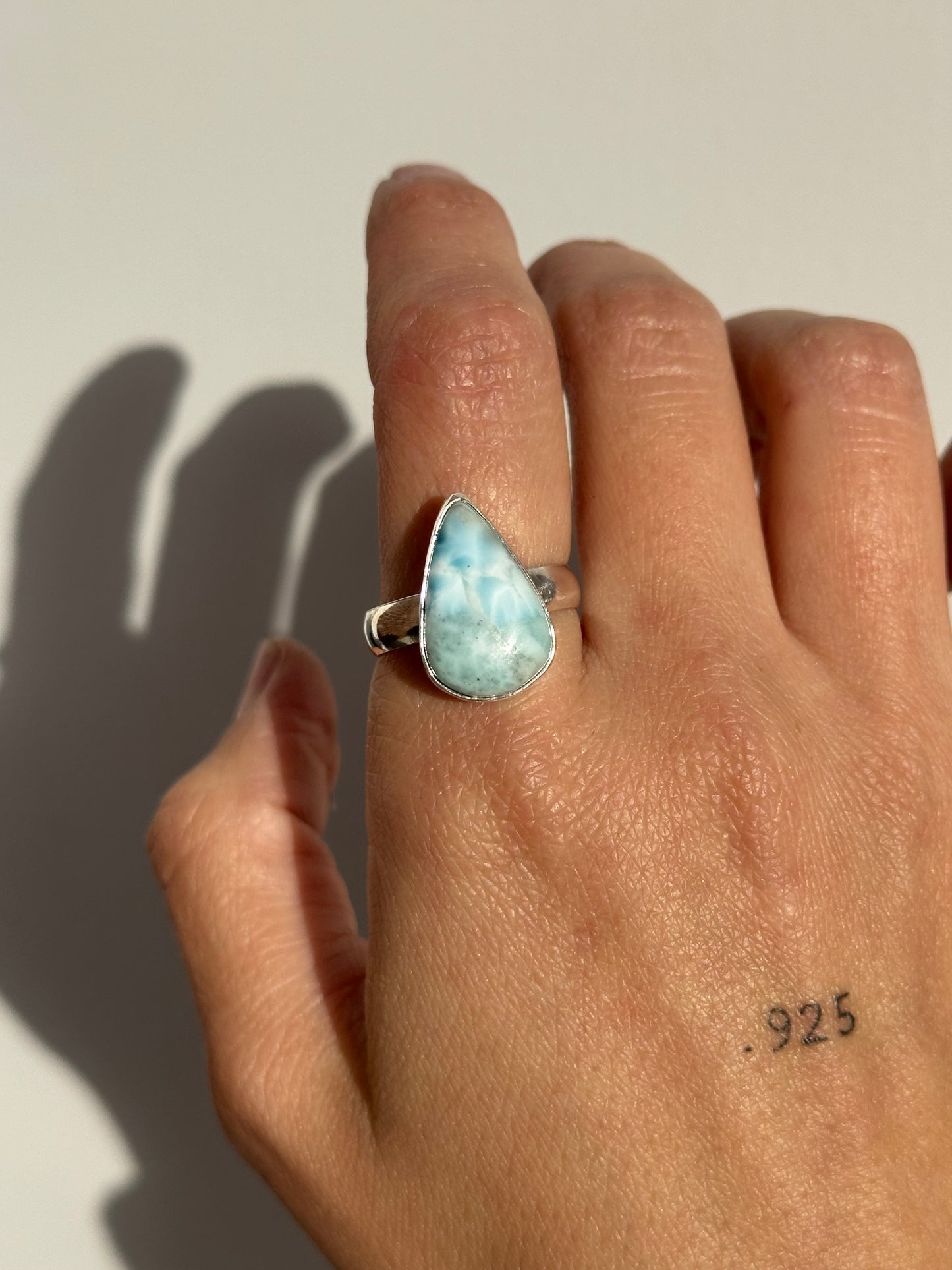 You're Asking Me About the Weather? Size 9 - Larimar Ring