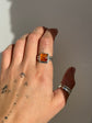 Bellas Truck Size 7.5 - Orange Agate Ring