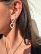Organic Oval Dangle Earrings
