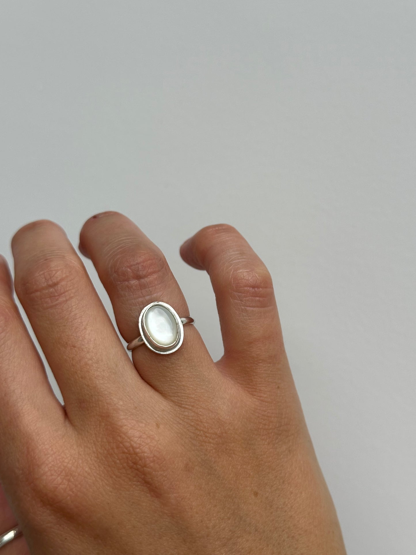 Mother of Pearl Ring Size 5.5
