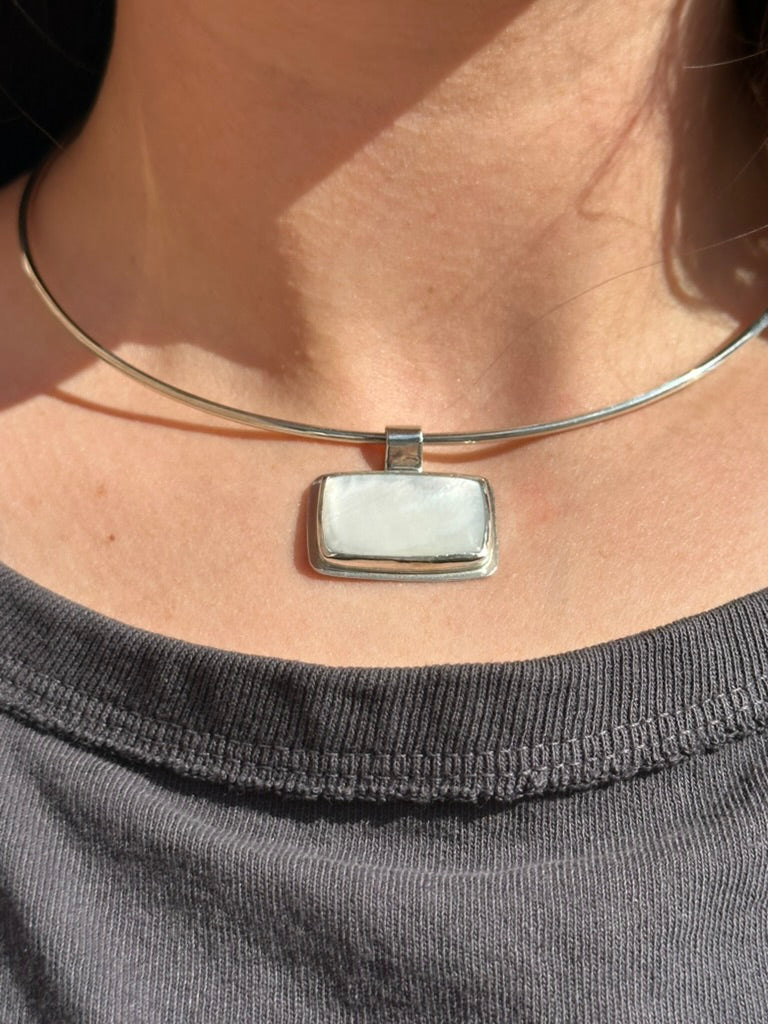 Cold Ones - Mother of Pearl Collar Necklace