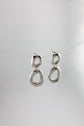Organic Oval Dangle Earrings