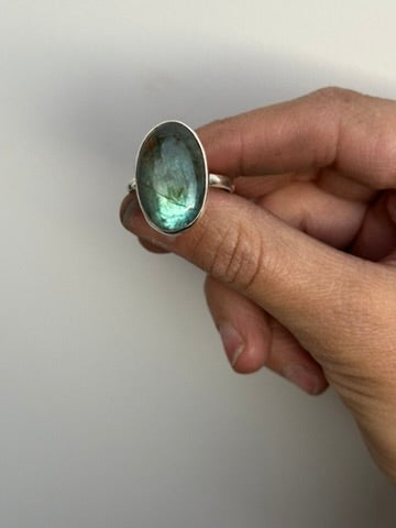 Blue Filter Size 10.5 - Labradorite Ring