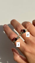 Newborn Size 7 - Garnet Ring
