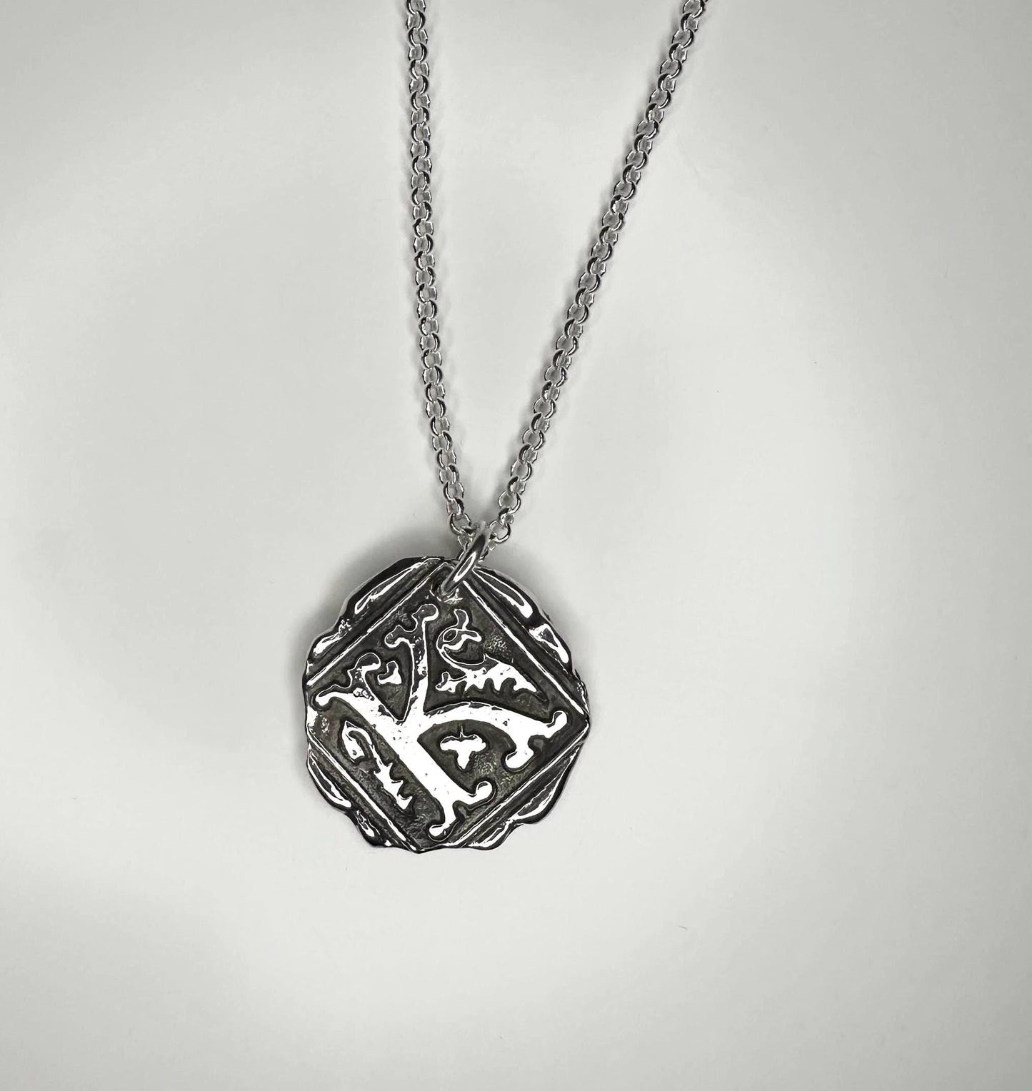 Wax Seal Initial Charm Pendant