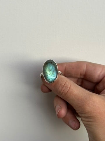 Blue Filter Size 10.5 - Labradorite Ring