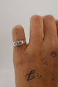 Marquise Moissanite Signet Ring Size 4.75