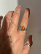 Bellas Truck Size 7.5 - Orange Agate Ring