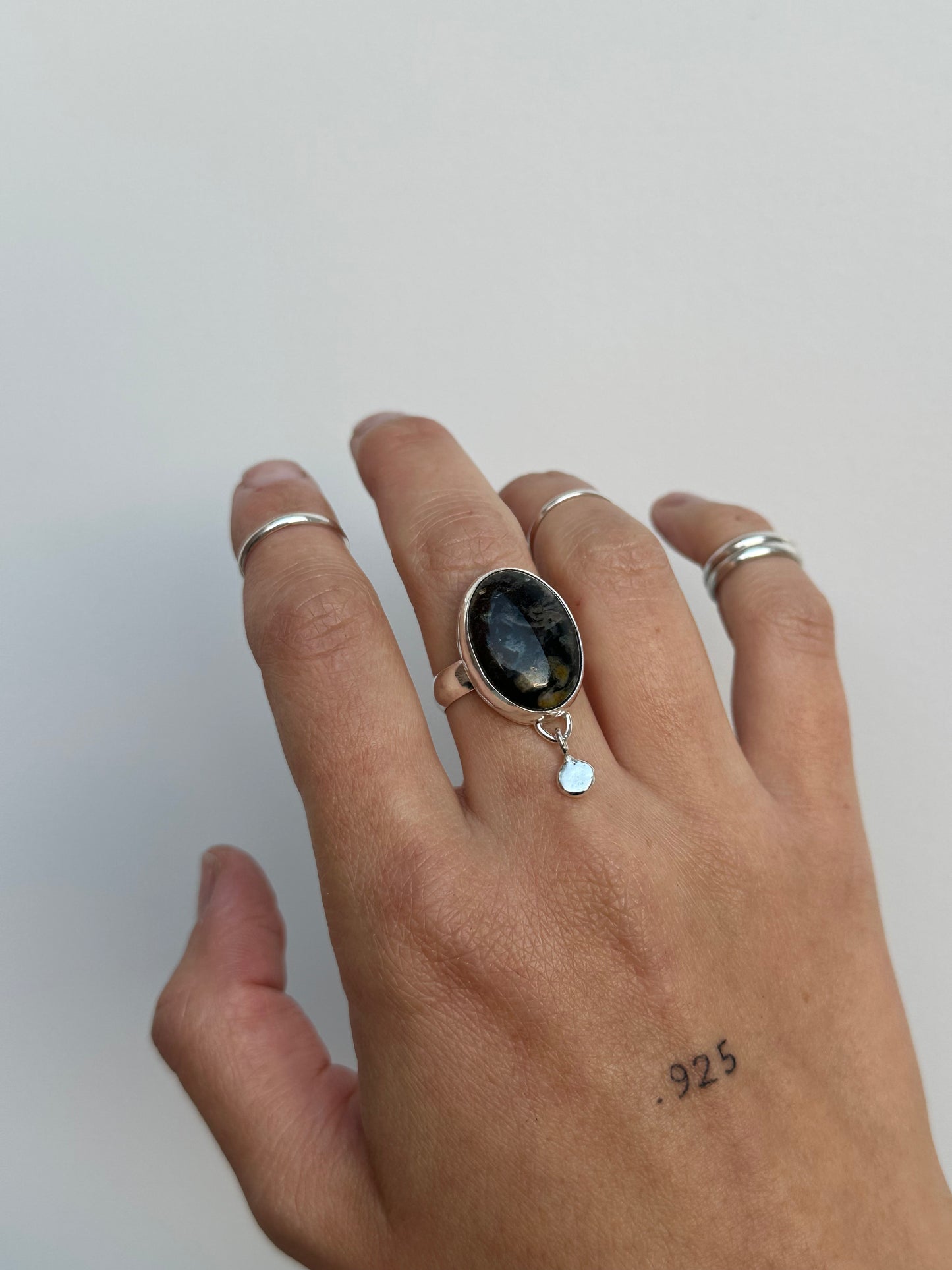 Dreamcatcher Size 7.5 - Jasper Ring