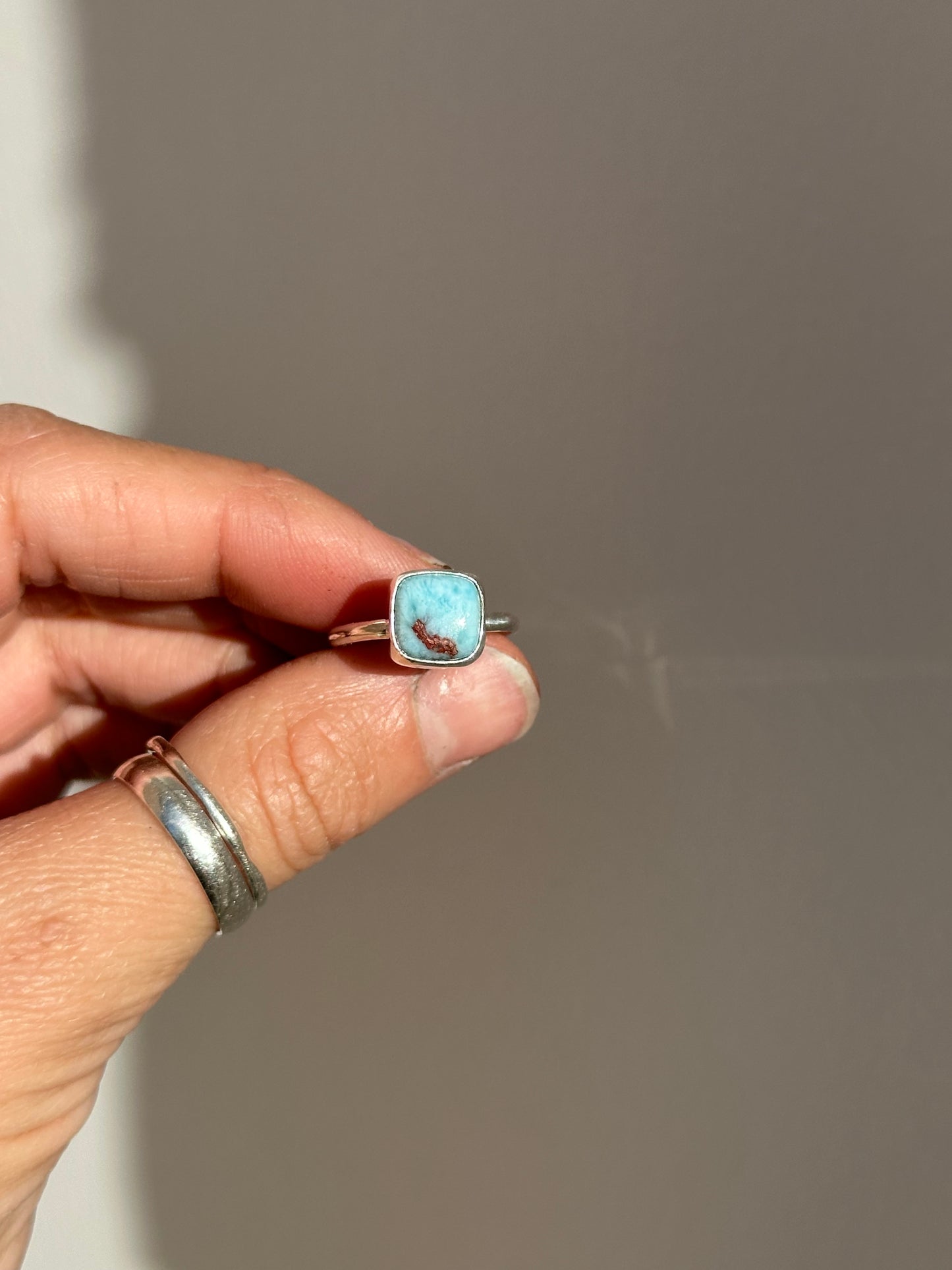 They Don't Come Here - Larimar Ring MADE TO ORDER