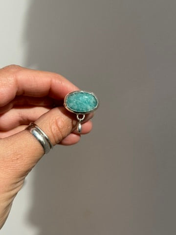 How You Liking The Rain Girl? Size 7.5 - Amazonite Ring