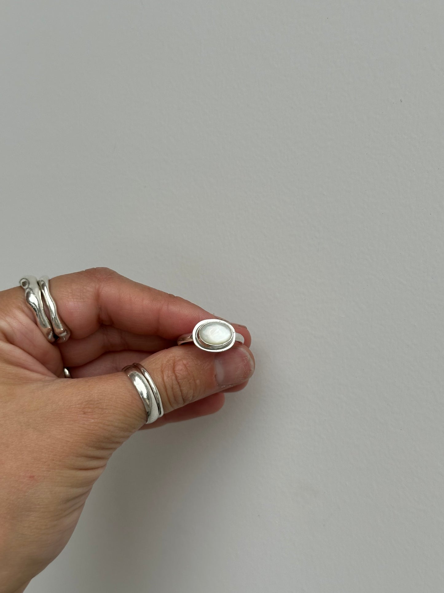 Mother of Pearl Ring Size 8.5