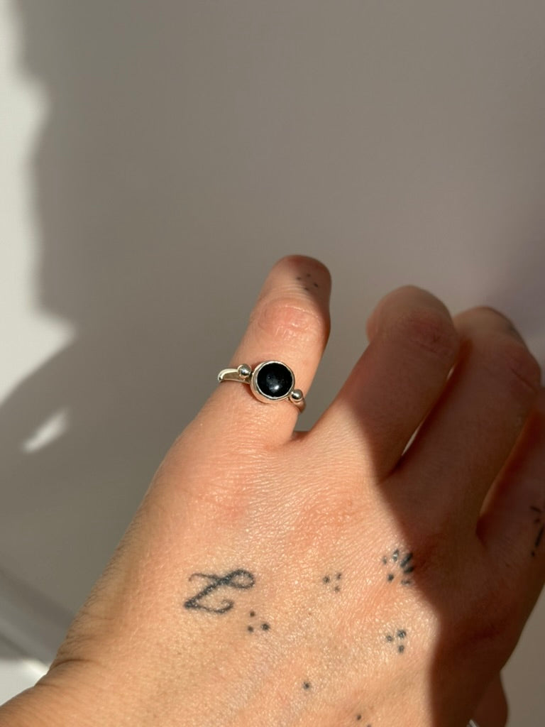 Your Eyes Were Black Size 4.5 - Onyx Ring