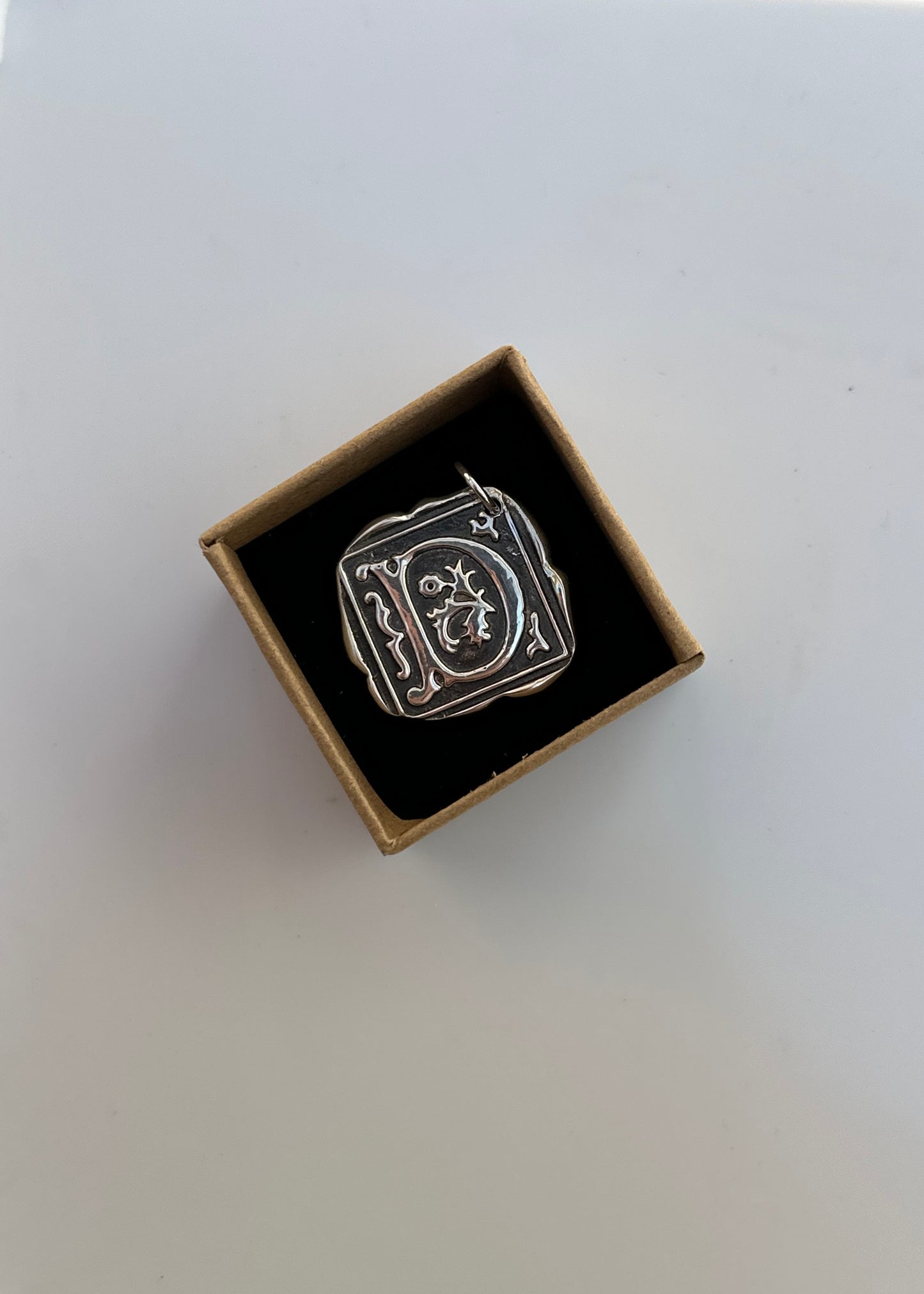 Wax Seal Initial Charm