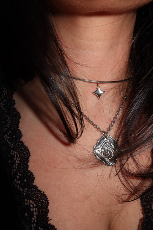 Diamond Skin - Sand Cast Collar Necklace