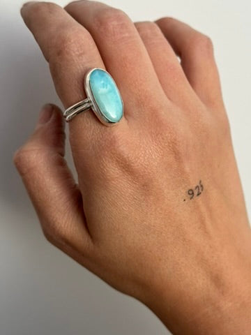 Port Angeles Size 9 - Larimar Ring