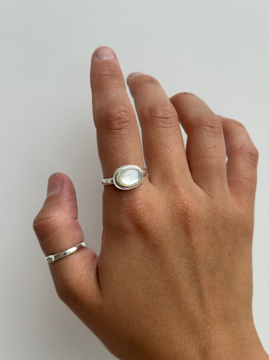 Mother of Pearl Ring Size 8.5