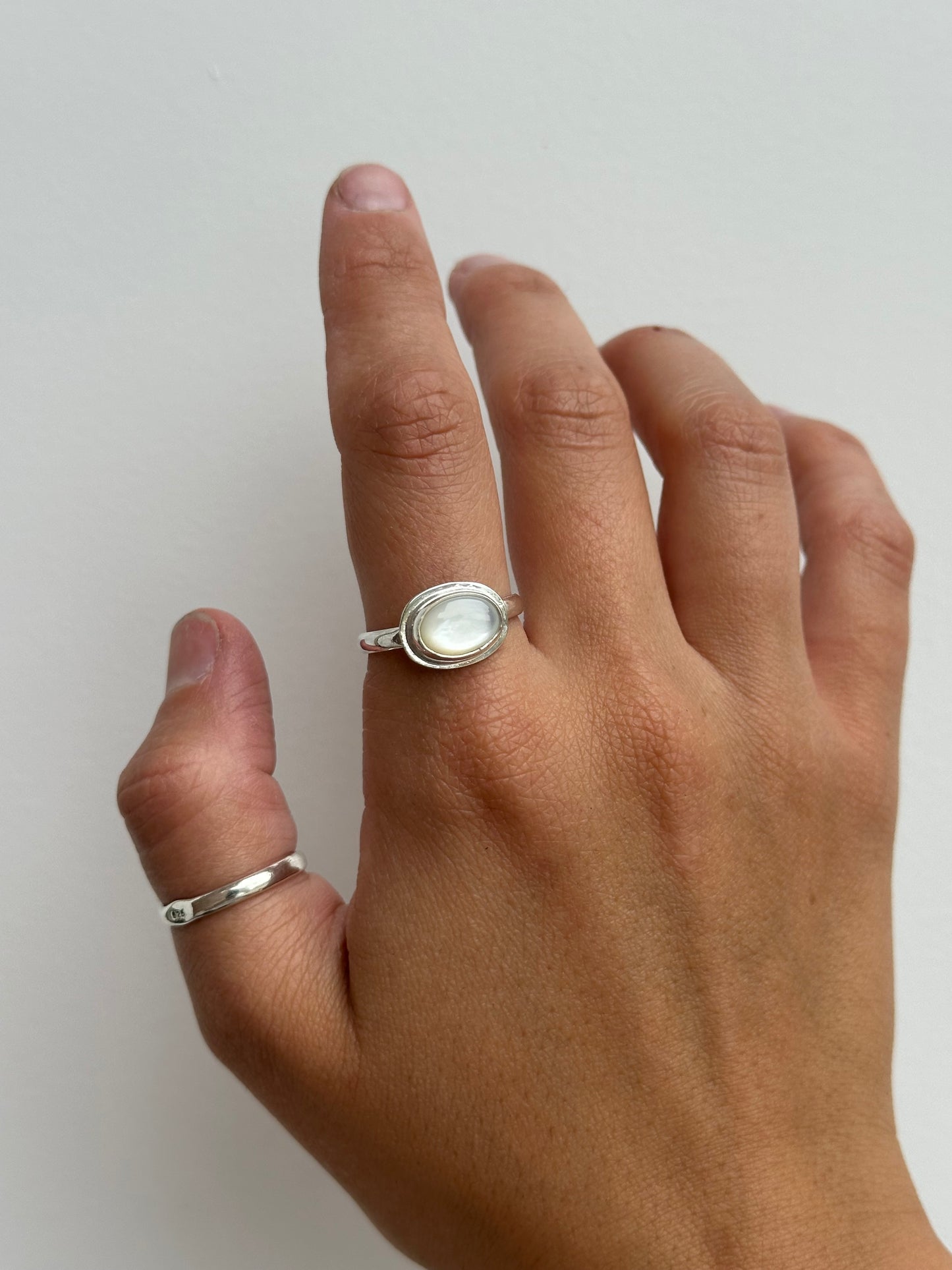 Mother of Pearl Ring Size 8.5