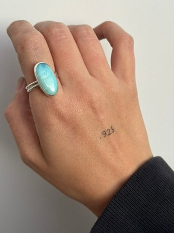 Port Angeles Size 9 - Larimar Ring