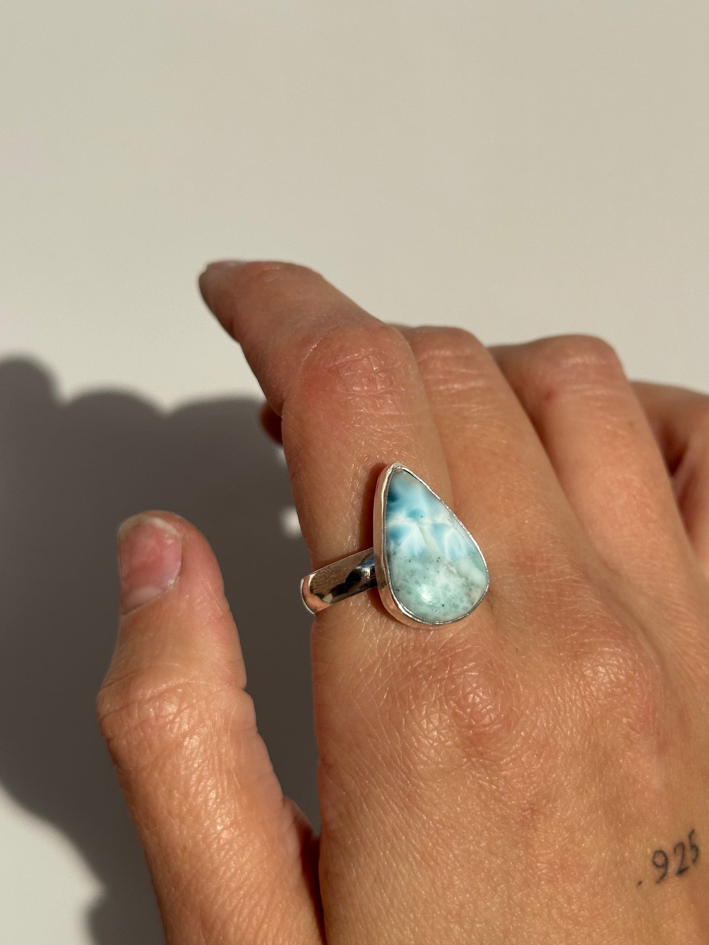 You're Asking Me About the Weather? Size 9 - Larimar Ring