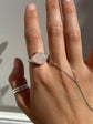 Rose Quarts Ring Size 8