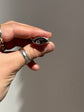 Moissanite Signet Ring Size 6.25