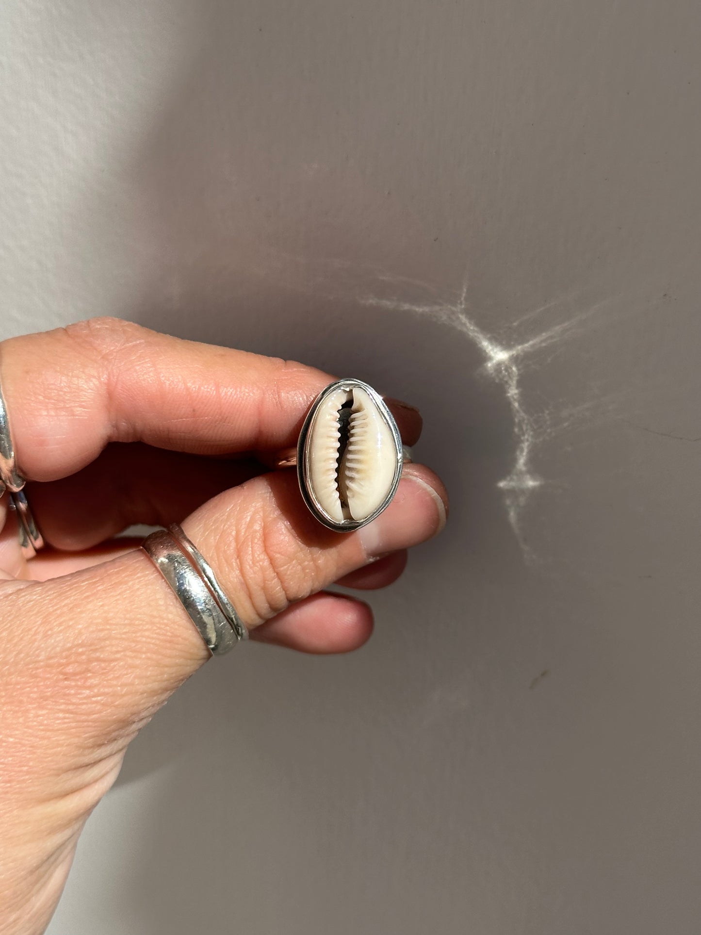Cowrie Shell Ring Size 6
