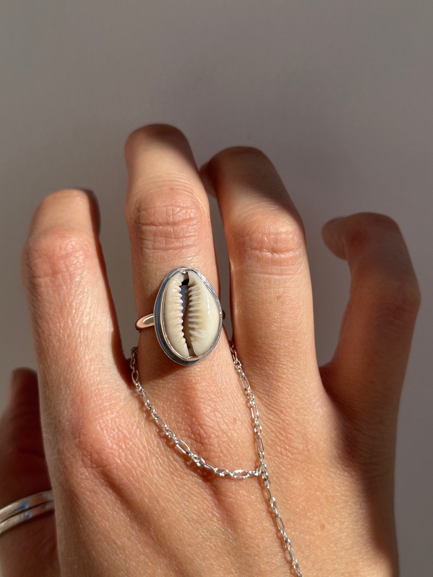 Cowrie Shell Ring Size 6