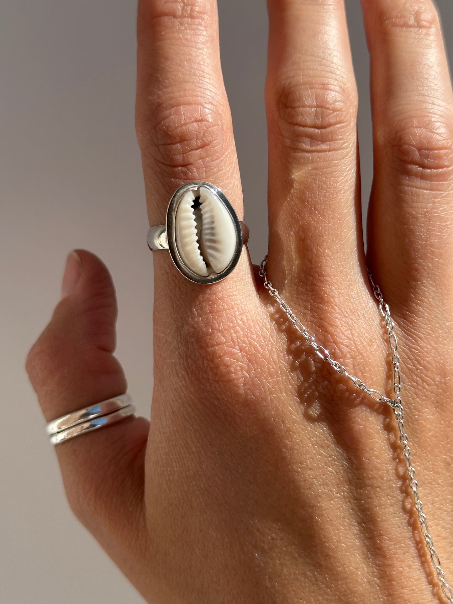 Cowrie Shell Ring Size 7.5