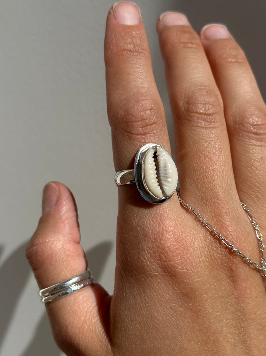 Cowrie Shell Ring Size 7.5