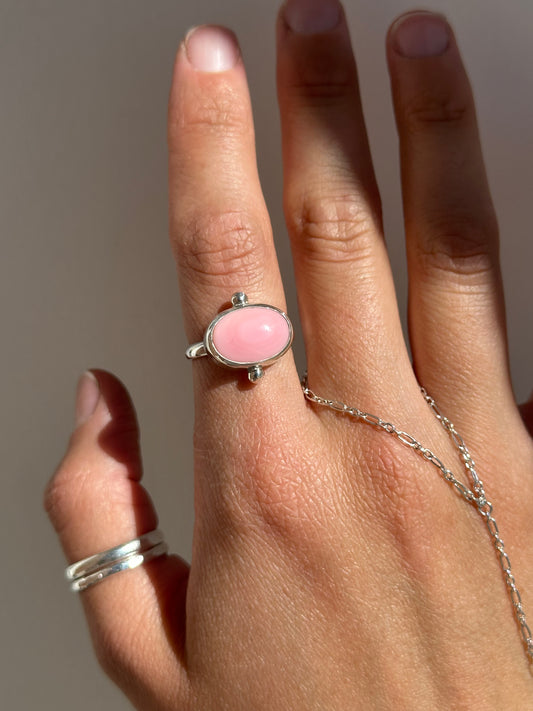 Pink Conch Ring Size 7