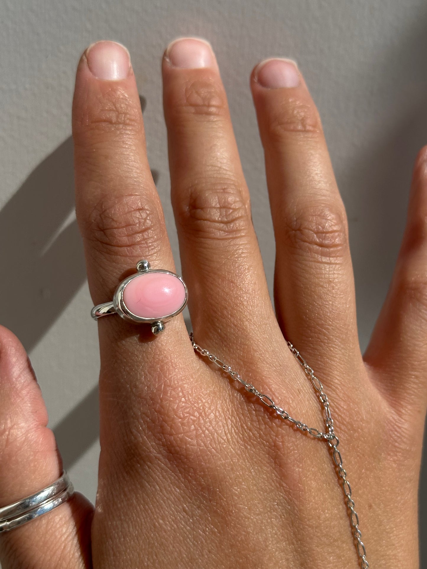 Pink Conch Ring Size 7