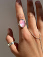 Pink Mussel Ring Size 7.5