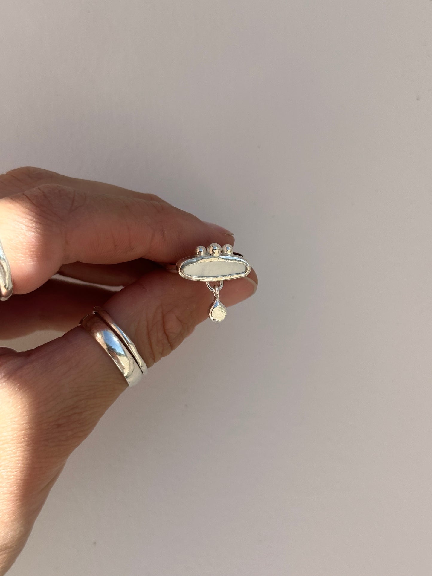 Mother of Pearl Ring Size 6