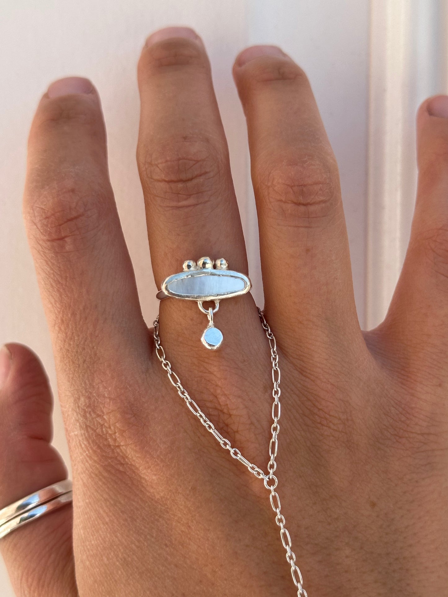 Mother of Pearl Ring Size 6