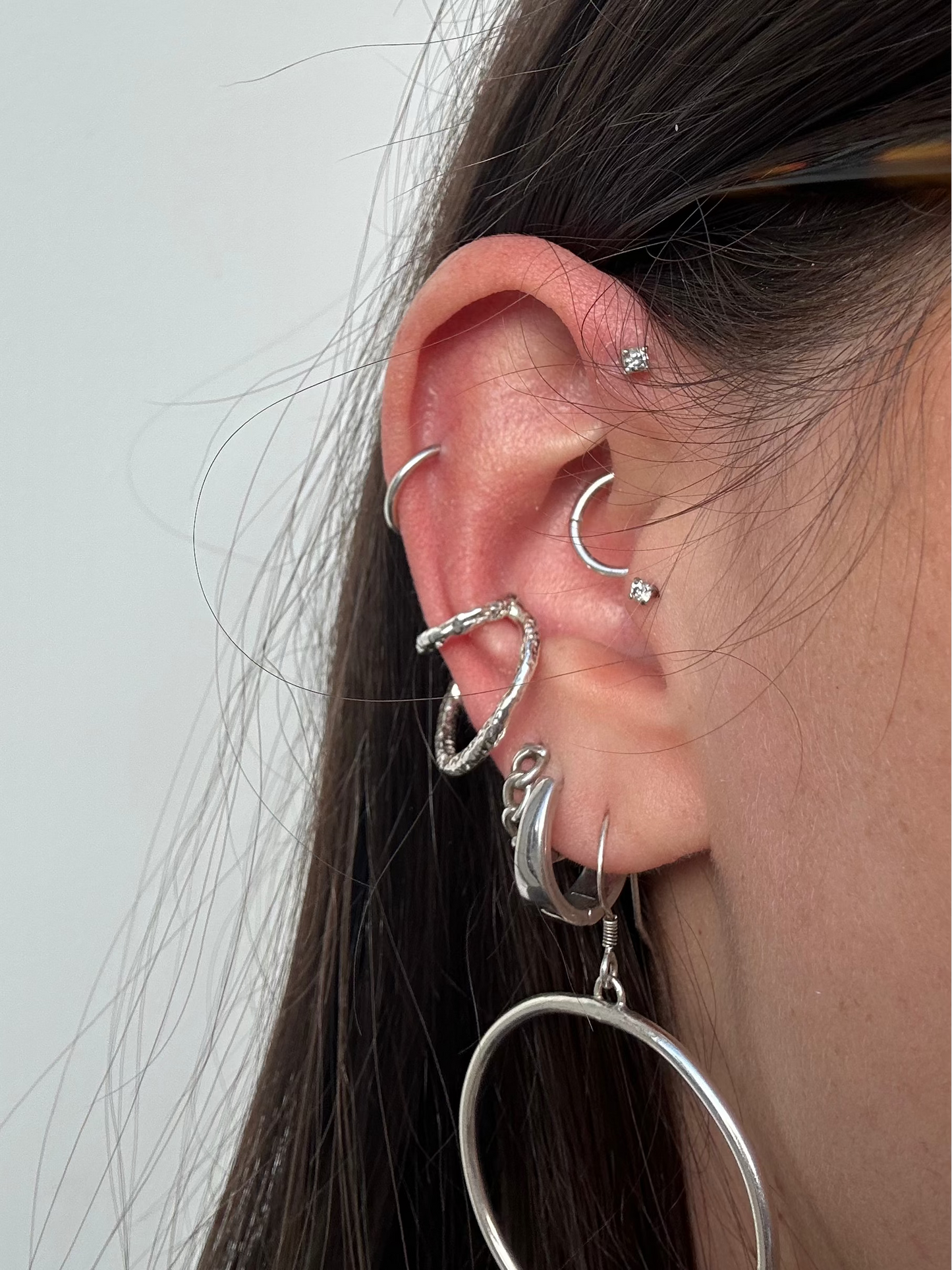 Stacked ear cuff