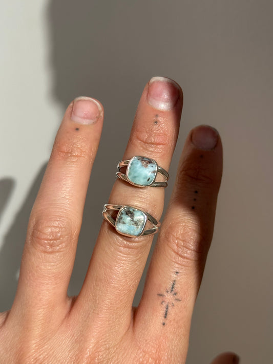 Cliff Jumping - Larimar Ring MADE TO ORDER
